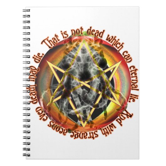 Das ist nicht tot, das ewige Lügen kann Notizblock (Vorderseite)