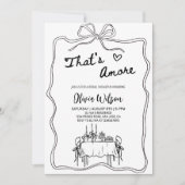 Das ist noch ein Brautparty - italienischer Banket Einladung (Vorderseite)