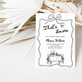 Das ist noch ein Brautparty - italienischer Banket Einladung