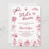 Das ist noch ein Brautparty - italienischer Banket Einladung (Vorderseite)