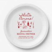 Das ist noch ein italienisches Pizzas-Brautparty Pappteller (Vorderseite)