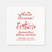 Das ist noch ein italienisches Pizzas-Brautparty Serviette (Vorderseite)