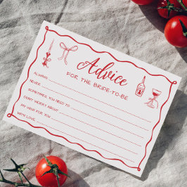 Das ist noch eine Pizza Brautparty Advice Card Einladung