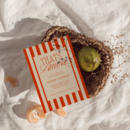 Das ist noch eine rote Streifen Hochzeit Save The Date