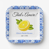 Das ist noch mehr | Brautparty Lemon Pappteller (Vorderseite)