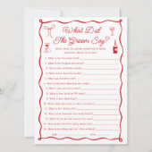 Das ist noch mehr Brautparty, was der Groom gesagt Einladung (Vorderseite)