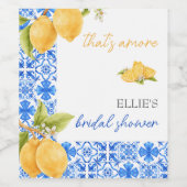 Das ist noch nicht alles | Brautparty Lemon Weinetikett (Einzelnes Label)