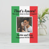 Das ist noch nicht alles! Italienische Fahne des p Save The Date (Stehend Vorderseite)