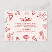 Das ist noch nicht alles! Italienische Rote Detail Begleitkarte (Vorderseite)