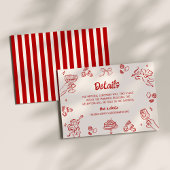 Das ist noch nicht alles! Italienische Rote Detail Begleitkarte