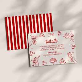 Das ist noch nicht alles! Italienische Rote Detail Begleitkarte