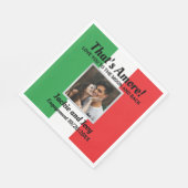 Das ist noch nicht alles! Personalisierter italien Serviette (Ecke)