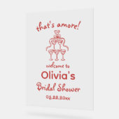 Das ist noch nicht alles! Whimsisches Brautparty Acrylschild (Winkel)