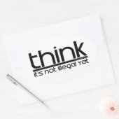 Das ist noch nicht illegal ovaler aufkleber (Umschlag)