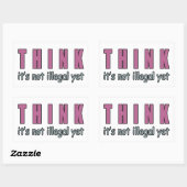 Das ist noch nicht illegal rechteckiger aufkleber (Blatt)