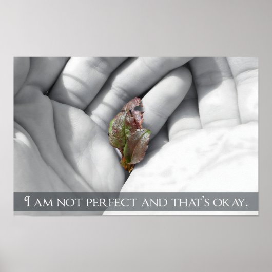 "Das ist okay" Motivation Affirmation Poster (Vorne)