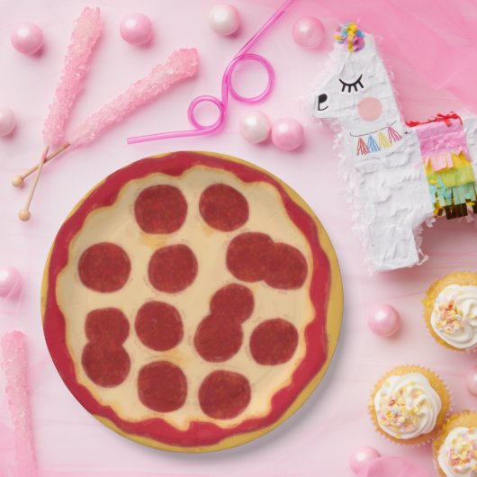 Das ist Pizza. Pizza-Party Pappteller (Party)
