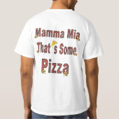 Das ist Pizza T-Shirt (Rückseite)