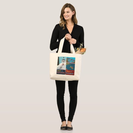 Das ist Richmond Tote Bag (Design #1) Jumbo Stoffbeutel (Vorderseite (Model))