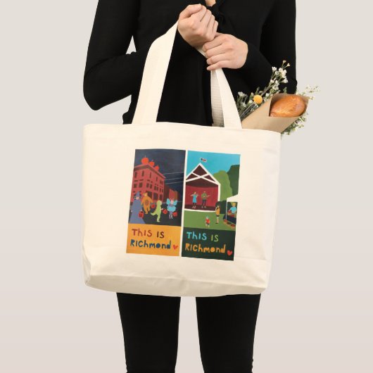 Das ist Richmond Tote Bag (Design #2) Jumbo Stoffbeutel (Vorderseite (Produkt))