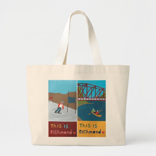 Das ist Richmond Tote Bag (Design #3) Jumbo Stoffbeutel (Vorne)