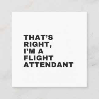 DAS IST RICHTIG, ICH BIN EIN FLUGVERANSTALTER QUADRATISCHE VISITENKARTE