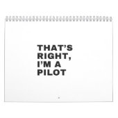 DAS IST RICHTIG, ICH BIN EIN PILOT KALENDER (Titelbild)