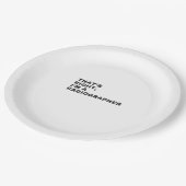 DAS IST RICHTIG, ICH BIN EIN RADIOGRAFIER PAPPTELLER (Schrägansicht)