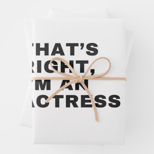 DAS IST RICHTIG, ICH BIN EIN ZUGRIFF GESCHENKPAPIER SET (Beispiel)