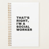 DAS IST RICHTIG, ICH BIN SOZIALARBEITER PLANER (Vorderseite)