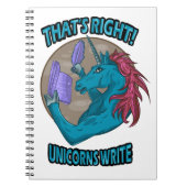 Das ist richtig! Unicorns Write Notizblock (Vorderseite)