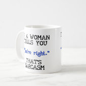Das ist Sarcasm Funny Mug oder Travel Mug Kaffeetasse (Vorderseite Links)