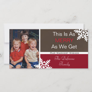 Das ist so froh, wie wir bekommen" Vertikale Pic W Feiertagskarte