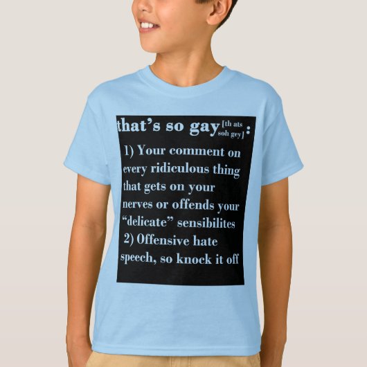 Das ist so homosexuell T-Shirt (Vorderseite)