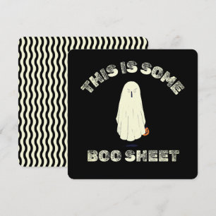 Das ist Some Boo Sheet – Lustiger Geist Halloween Feiertagskarte
