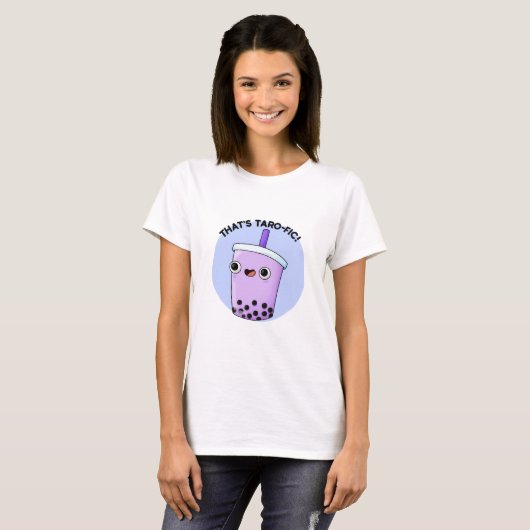Das ist Taroffic Funny Boba Tea Pun T-Shirt (Vorne ganz)