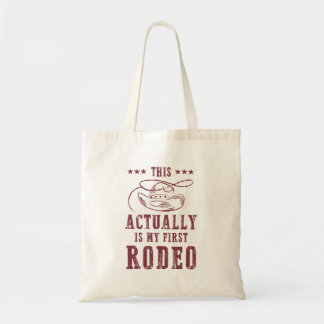 Das ist tatsächlich mein erster Rodeo Cowboy Tragetasche
