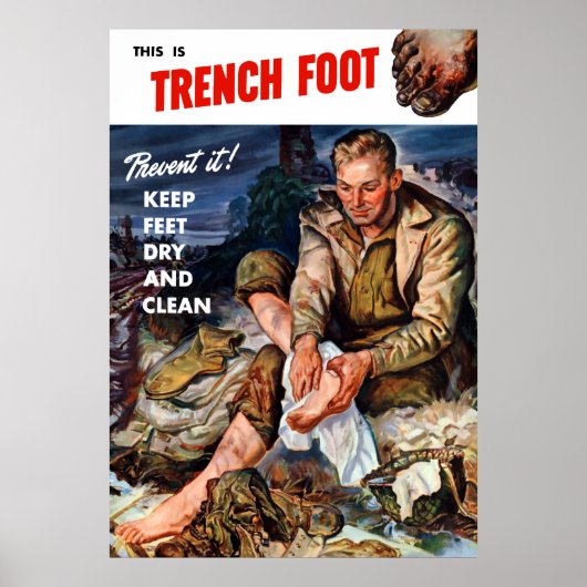 Das ist Trench Foot - Verhindere es! Poster (Vorne)