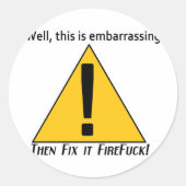 Das ist umwerfend runder aufkleber (Vorderseite)