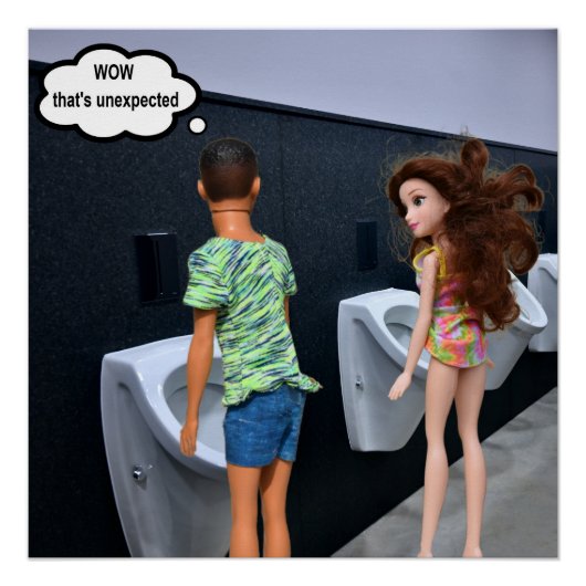 Das ist unerwartet. Eine leere Karte Poster (Vorderseite)