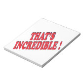 Das ist unglaublich notizblock (Rotiert)