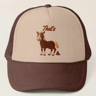 Das ist Unglaublich witzig Pferd Kack Funny Animal Truckerkappe