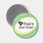 Das ist unser Cue Magnet (Vorderseite/Rückseite)