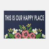 Das ist unser glücklicher Ort Doormat, wunderschön Fußmatte (Vorderseite)