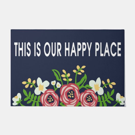 Das ist unser glücklicher Ort Doormat, wunderschön Fußmatte (Vorderseite)