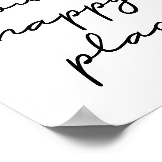 Das ist unser glücklicher Ort Poster (Ecke)