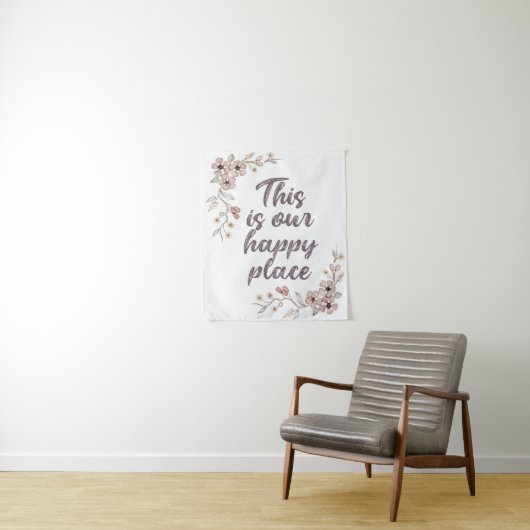 Das ist unser glücklicher Ort Wandteppich (Beispiel)