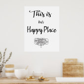 Das ist unser glücklicher Placer Poster (Küche)