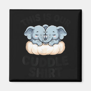 Das ist unser Kuschel-Shirt süßes Elefanten-Paar Magnet