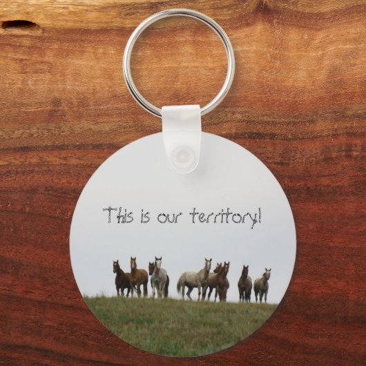 "Das ist unser Territorium" Schlüsselanhänger (Vorderseite)